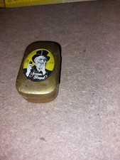 Blechdose Kautabak Grimm & Triepel Nordhausen goldene Medaille 1926, 5 x 3 cm