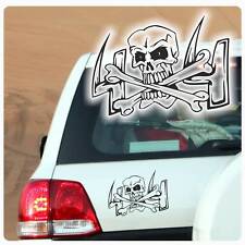 Autoaufkleber Offroad Skull 4x4 Crossbones Totenkopf Allrad Auto Aufkleber A4068