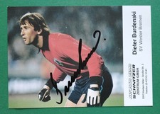 13868 Dieter Burdenski Werder Bremen 80er Autogrammkarte original signiert