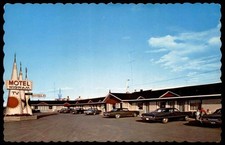 ÄLTERE POSTKARTE MOTEL WIGWAM TACHÉ MONTMAGNY Québec Canada Kanada Zelt tent ten
