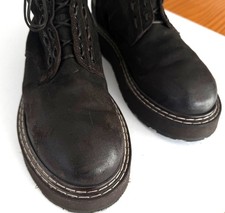 Moma Stiefel Scarponcini Camoscio dunkelbraun 42 neu