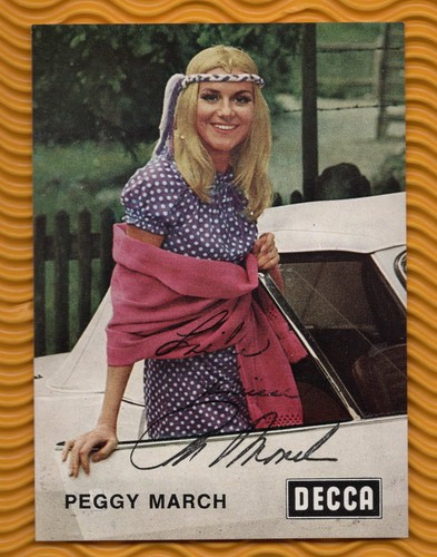 Peggy march autogrammkarte - peggy,