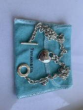 Return to Tiffany Full Heart Anhänger mit Knebelverschluss Wie NEU