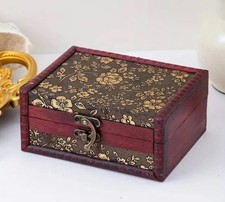 ✅ Schatztruhe Holz Schatzkiste Vintage Schmuckschatulle Holzkiste Aufbewahrung ✅