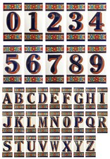 Hausnummer Keramik Zahlen