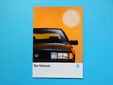 Prospekt / Katalog / Broschüre - VW Scirocco II - GT II und Scala - 1,8 - 01/90