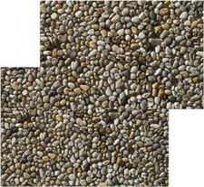 Fußmatten Fußabstreifer DECOR Kieselsteine Steine Steinoptik waschbar 2 Größen