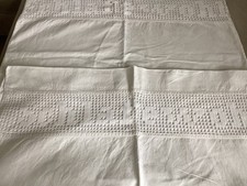 2 antike Kissenbezüge Leinen  Schlafe Wohl  Jugendstil!