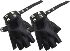 Punk Handschuhe aus Leder