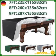 Abdeckplane Möbelbezüge Billard Tisch Abdeckung 7/8/9FT Schwarz Grau Grün NEU DE