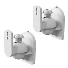 2x Wandhalter für Lautsprecher Universal Wandhalterung Boxen Wand Halter weiss