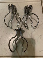 Massive Halter für Zahnputzbecher aus Stahl-verchromt , 3 Stück !