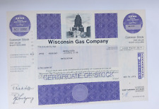 Hist.  Aktien " Wisconsin Gas + Columbus South *Histor.Wertpapiere*im Original*
