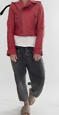 BALENCIAGA Biker Jacke Rot  Gr.38