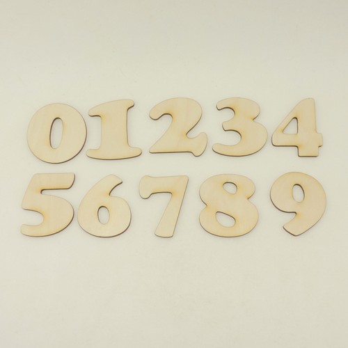 Zahlen aus holz rohling - aus, 5cm