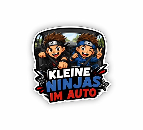 Aufkleber kleine ninjas - ninjas, im