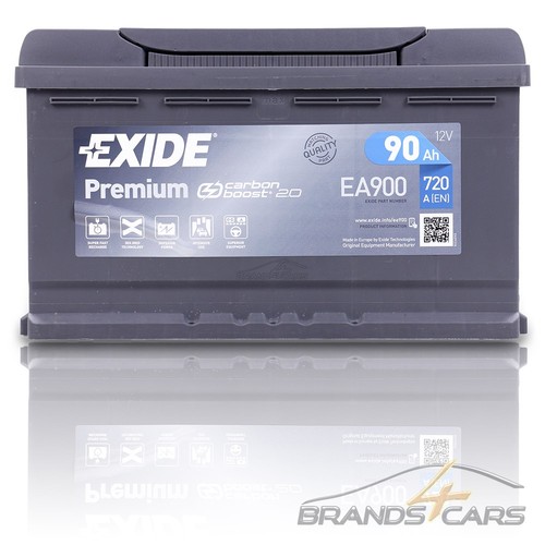 Exide autobatterie 12v - 12v, 90ah