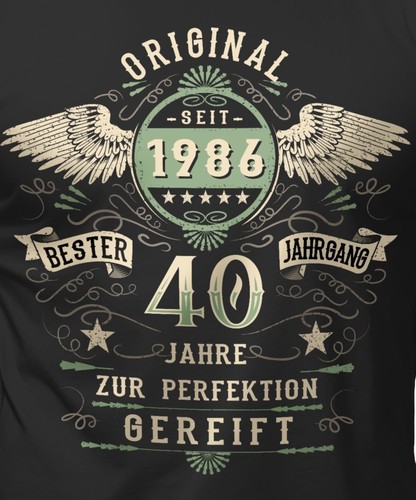 Geburtstag herren shirt - 40.geburtstag, t-shirt