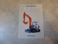 Prospekt Kubota KX 251 Kompaktbagger 
