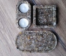 Aschenbecher Ablageschale Teelichthalter Epoxid Stein Unikat Handarbeit Geschenk