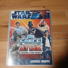 Star Wars Karte FORCE ATTAX mit Starwars Sammelmappe von Topps guter zustand