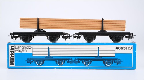 Märklin 4665 langholzwagen - märklin,