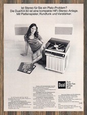 Dual 1218 (KA 50) - Reklame Werbeanzeige Original-Werbung 1972 (1)