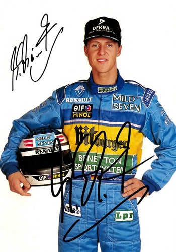 Autogramm michael schumacher - autogramm,,