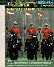 Royal Canadian Mounted Police (RCMP ERT) - Antiterror-Einheit - Infokarte