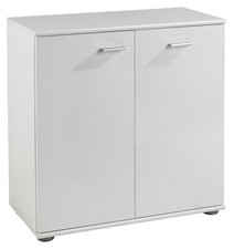 Kommode Sideboard Highboard Schrank Anrichte Wohnzimmer Esszimmer mit Türen Weiß