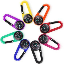 Kompass mit Karabinerhaken