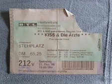 KISS alte  Konzertkarte