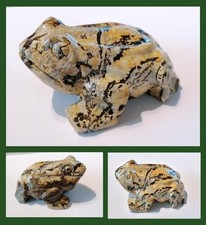 Naturstein Figur Frosch NEU