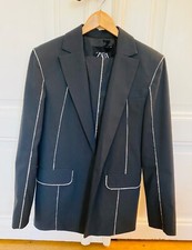 ZARA Anzug damen  Blaugrau