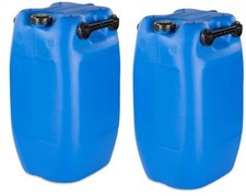 2 x 60 Liter Kanister blau 3 Griffe -  Fass Tank Behälter Kunststoff NEU