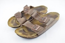 Birkenstock Arizona braun Leder Gr. EU 44 Sandalen schmale Weite Herren Uni