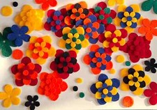 Blumen Filz 12tlg in