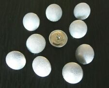 12 Stück orig. Bundeswehr Knöpfe 21mm silber Uniform Knopf Alu-gekörnt Karneval