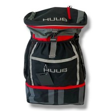 HUUB Übergangstasche Rucksack schwarz rot Triathlon Ausrüstung Schwimmen Rad Laufen