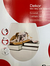 Sanitop-Wingenroth WC Sitz Dekor Hund - OLDENGLISCH BULLDOG- Modern