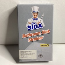 H015 - MR.SIGA Abflusssieb Edelstahl -  Haarfänger für Badewannen - Waschbecken