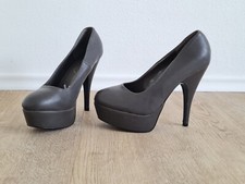 Plateaupumps Gr. 40 grau High Heels