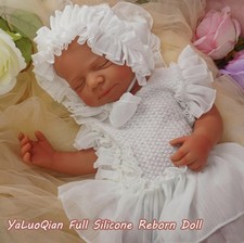 48 cm Lebensechte Babypuppe Vollsilikon Reborn Baby Puppen LäCheln...