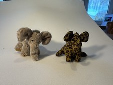 Elefant aus Stoff Perlsacktier