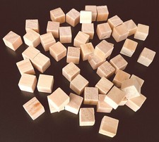 Holz Würfel 15mm Miniatur