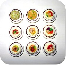 Miniatur Teller mit Essen