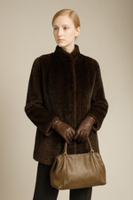 Eleganter Saga Mink Nerzmantel Vintage Echtpelz 60er Old Money Chic Gr. 40 42