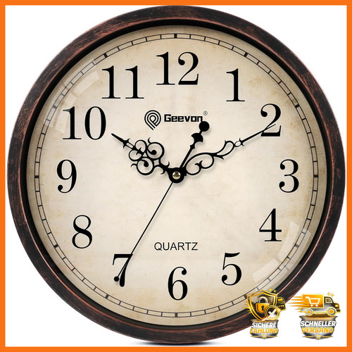 Retro wanduhr geräuschlos - retro-wanduhr,