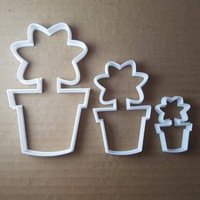 Blumentopf Garten Pflanzenform Ausstecher Teig Keks Gebäck Fondant scharf