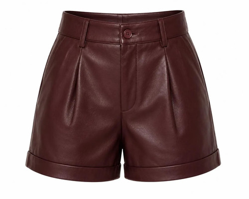 Damen premium burgunder - premium, leder